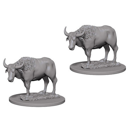 Wizkids Deep Cuts Unpainted Miniatures Oxen