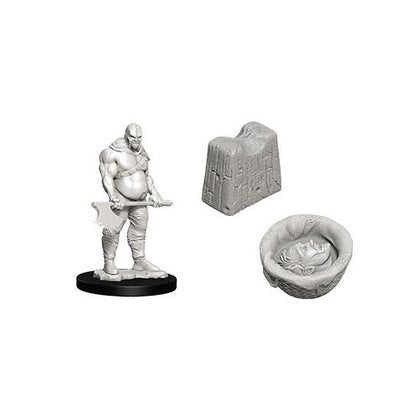 Wizkids Deep Cuts Unpainted Miniatures Executioner and Chopping Block