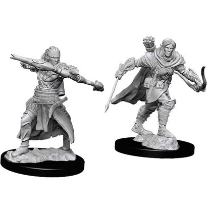 Pathfinder Deep Cuts Unpainted Male Half-Elf Ranger