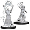 D&D Nolzurs Marvelous Unpainted Drow Mage & Drow Priestess