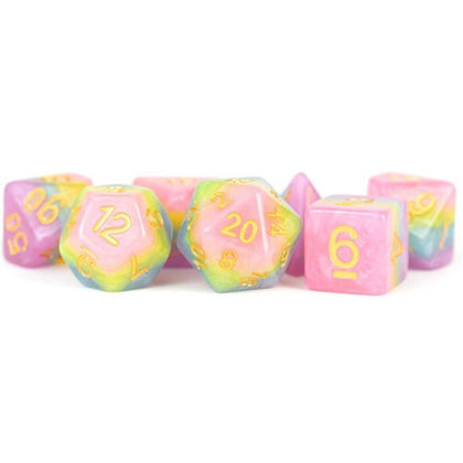 MDG Polyhedral Resin Dice Set Pastel Fairy