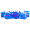 MDG Polyhedral Acrylic Dice Set 16mm Stardust Blue