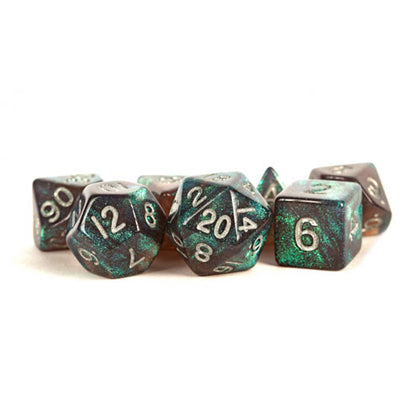 MDG Polyhedral Acrylic Dice Set 16mm Stardust Gray