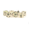 MDG Polyhedral Acrylic Dice Set 16mm Opal Clear