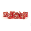 MDG Polyhedral Acrylic Dice Set 16mm Opal Red