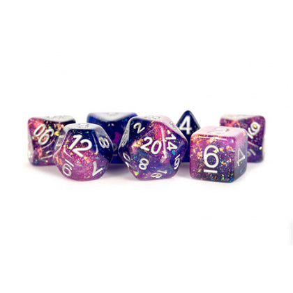 MDG Polyhedral Acrylic Dice Set 16mm Eternal Purple/Blue