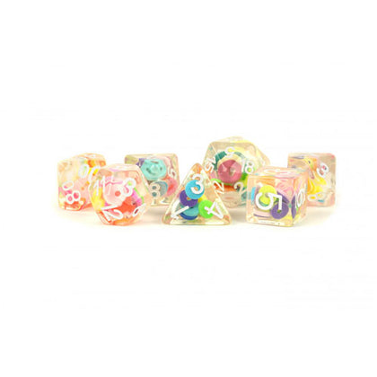 MDG Polyhedral Acrylic Dice Set 16mm Critical Loops