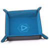 Die Hard Dice Folding Square Tray Teal Velvet