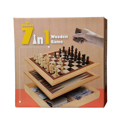 7 in 1 Deluxe Wooden Game Set