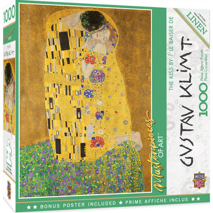 Masterpieces Puzzle Masterpieces of Art the Kiss Puzzle 1,000 pieces