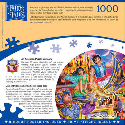 Masterpieces Puzzle Classic Fairy Tales Aladdin Puzzle 1,000 pieces