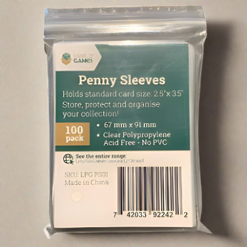 Deck Protector LPG Standard Soft 100ct Clear Penny Sleeves