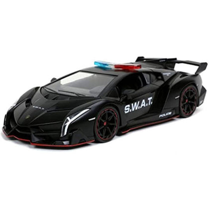 Hyperspec 2017 Lamborghini Veneno Black 1:24 Scale Diecast Vehicle