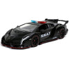 Hyperspec 2017 Lamborghini Veneno Black 1:24 Scale Diecast Vehicle