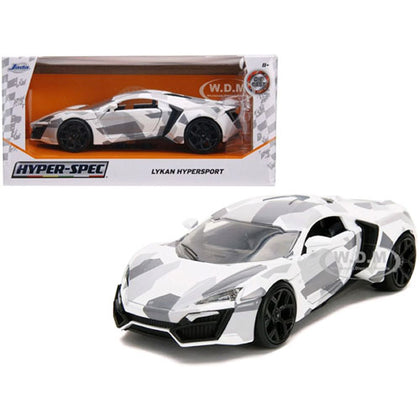 HyperSpec Lykan Hypersport WH/Camo 1:24 Scale Diecast Vehicle