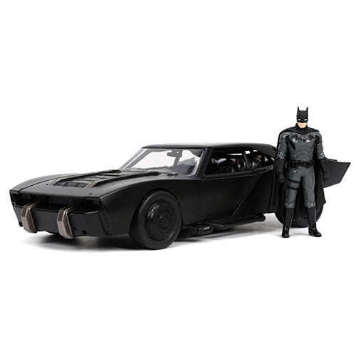 The Batman 2022 Batmobile with Figure 1:24 Scale Diecast Vehicle