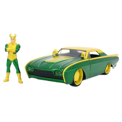 Marvel Comics Loki & 1963 Ford Thunderbird 1:24 Scale Diecast Vehicle