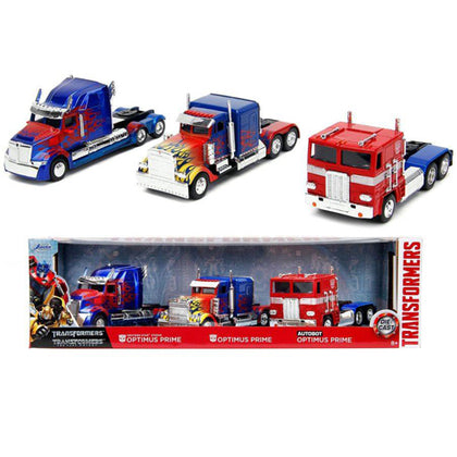 Transformers The Last Knight Optimus Prime 1:32 Scale Hollywood Ride Diecast Vehicle Triple Pack