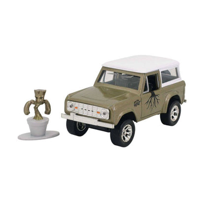Marvel Comics Groot 1973 Ford Bronco Hard Top 1:32 Scale Hollywood Ride Diecast Vehicle