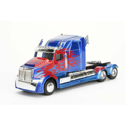 Transformers 2007 Optimus Prime Western Star Truck Free Roling 1:32 Scale Hollywood Ride Diecast Vehicle