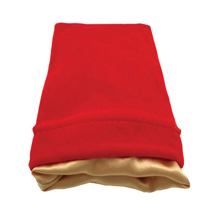 Dice Bag MDG Standard Velvet Red/Satin Lining Gold