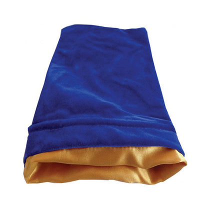 Dice Bag MDG Standard Velvet Blue/Satin Lining Gold