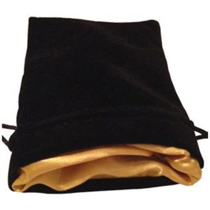 Dice Bag MDG Velvet Gold Satin Lining Black