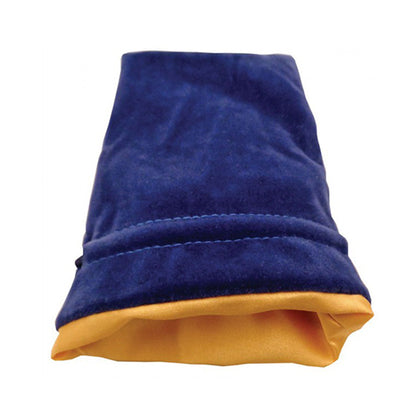 Dice Bag MDG Large Velvet Blue/Satin Lining Gold