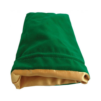 Dice Bag MDG Large Velvet Green/Satin Lining Gold