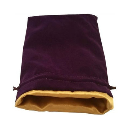 Dice Bag MDG Large Velvet Purple/Satin Lining Gold