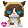 Icons Grumpy Cat Flocked US Exclusive Pop! Vinyl