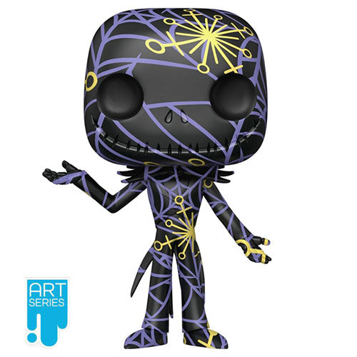 The Nightmare Before Christmas Jack (Artist) Black & Yellow Pop! with Protector