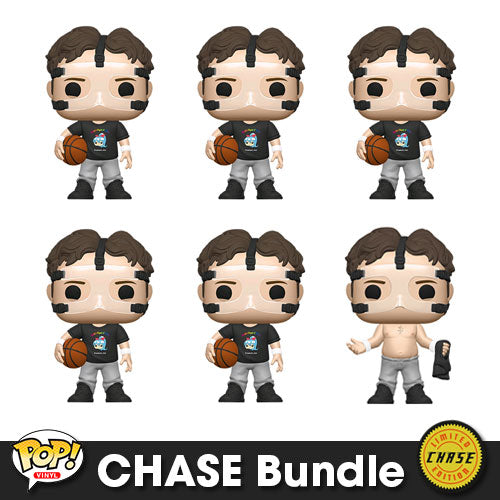 The Office Basketball Dwight US Exclusive Pop! Vinyl CHASE Bundle