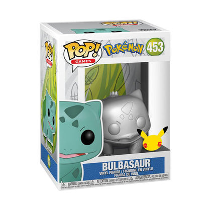 Pokemon Bulbasaur Silver Metallic 25th Anniversary Pop! Vinyl