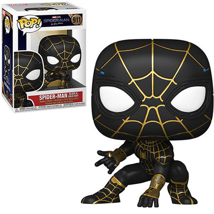 Spider-Man No Way Home Spider-Man Black & Gold Pop! Vinyl