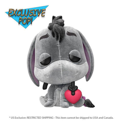 Winnie the Pooh Eeyore with Heart Flocked US Exclusive Pop! Vinyl