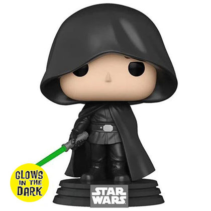 Star Wars The Mandalorian Luke Skywalker Hooded Glow US Exclusive Pop! Vinyl