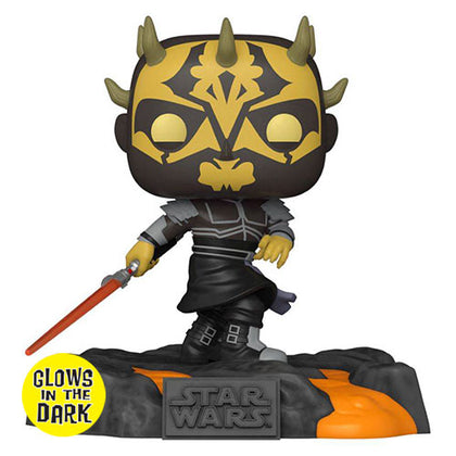 Star Wars Red Saber Series Savage Opress Glow US Exclusive Pop! Deluxe
