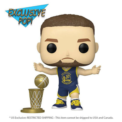 NBA Warriors Stephen Curry Championship Trophy US Exclusive Pop! Vinyl