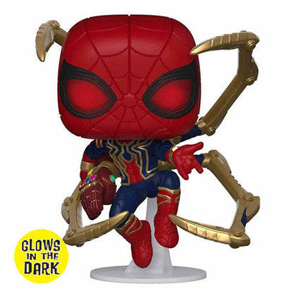 Avengers 4 Endgame Iron Spider with Nano Gauntlet Glow US Exclusive Pop! Vinyl