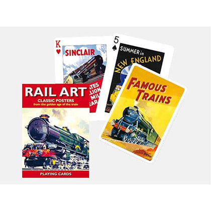 Golden Age Rail Art Playing Cards