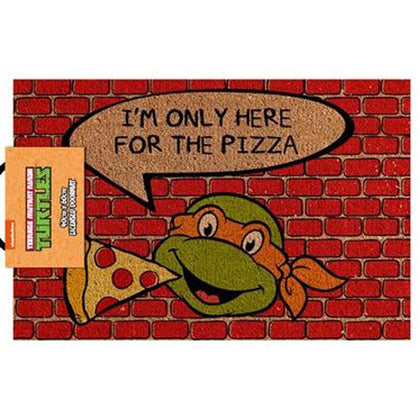 Doormat TMNT Teenage Mutant Ninja Turtles I'm Only Here For The Pizza