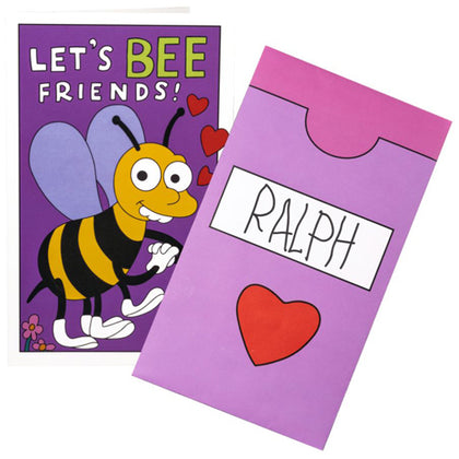 Simpsons Lets Bee Friends Valentines Day Card