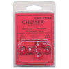 Chessex Transparent Mini Red/White 7 Die Set