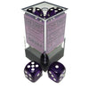 Chessex Translucent Purple White 12 D6 Block Set