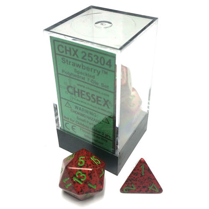 Chessex Speckled Strawberry 7 Die Set
