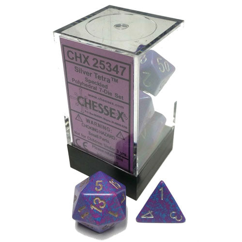 Chessex Speckled Polyhedral Silver Tetra 7 Die Set