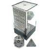Chessex Opaque Polyhedral Dark Grey/Black 7 Die Set
