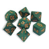 Chessex Opaque Polyhedral Dusty Green/Copper 7 Die Set