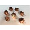 Chessex Copper Silver Polyhedral 7 Die Set